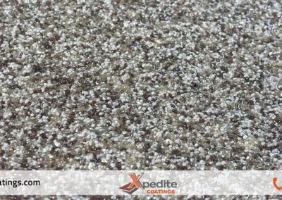 Cinammon color quartz epoxy flooring